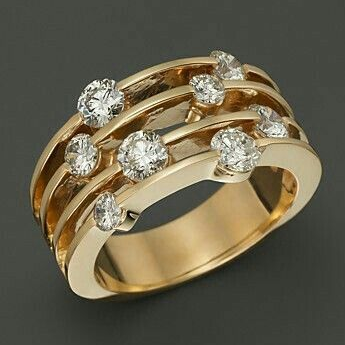 Vintage Layered Zirconia Ring