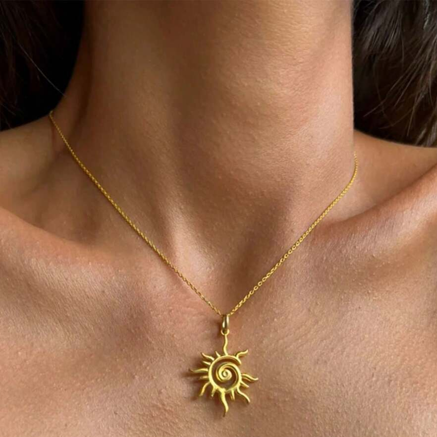 Vintage Sun Necklace