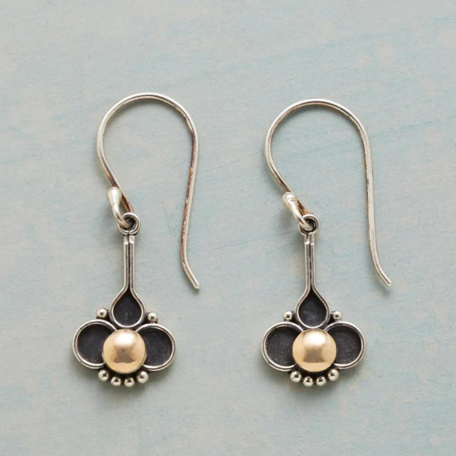 Boho Clover Pearl Earrings