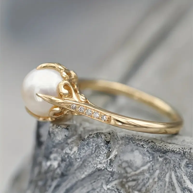 Pearl Zirconia Ring