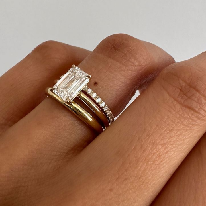 Vintage Elegant Zirconia Ring Set