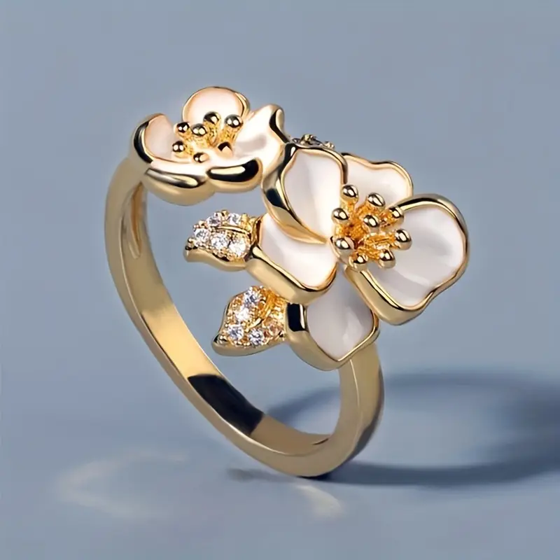 White Blossom Ring