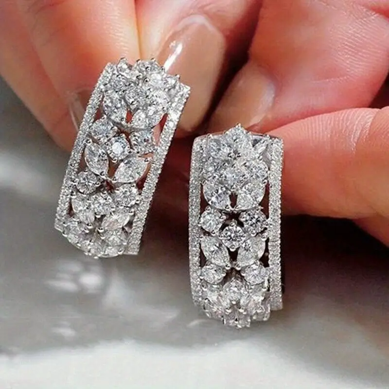 Sparkling Rectangular Earrings