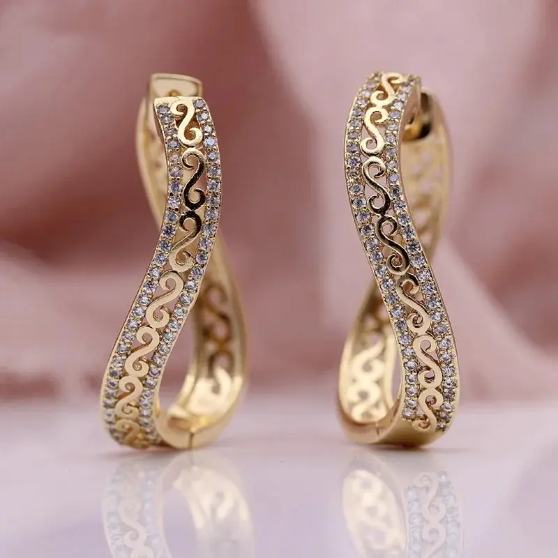 Wavy Ivy Bright Earrings