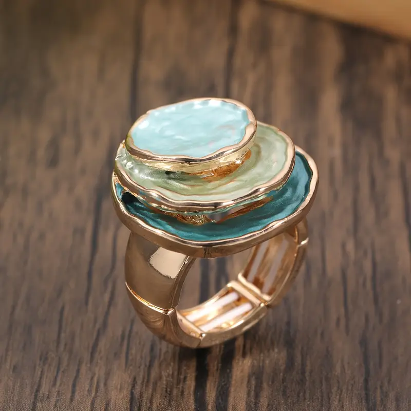 Layered Handpainted Ring