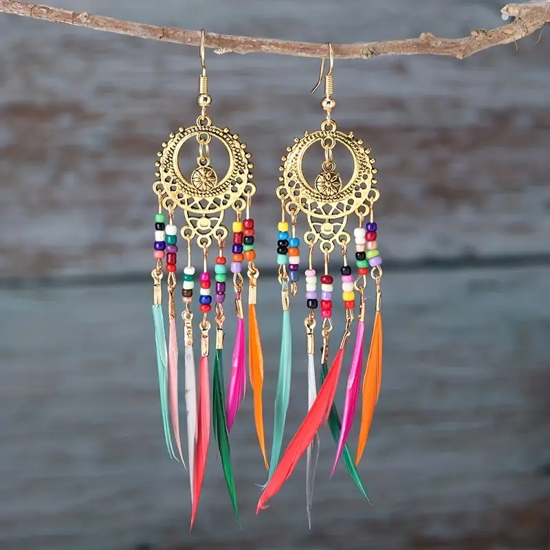 Dangling Colourful Earrings