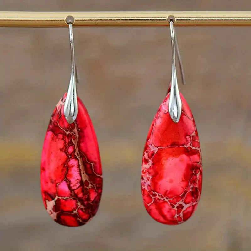 Red Stone Earrings