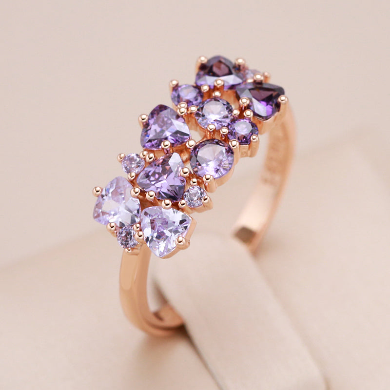 Ring with Amethysts