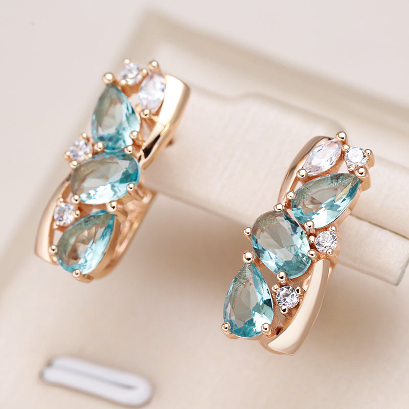 Handcrafted Aquamarine Earrings