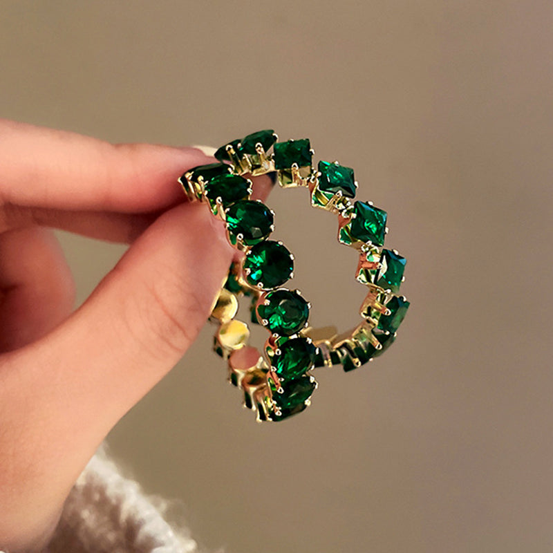 Emerald Hoops