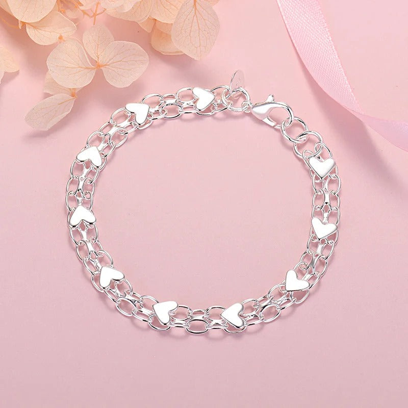 Eternal Bracelet with Hearts