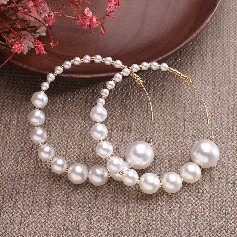 Handmade Earrings with Freshwater Pearls