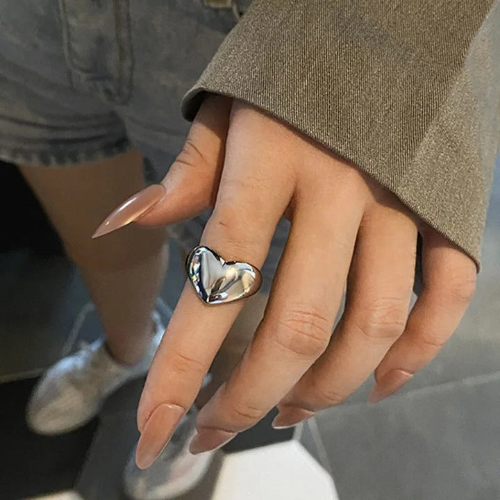 Fine Adjustable Heart Ring