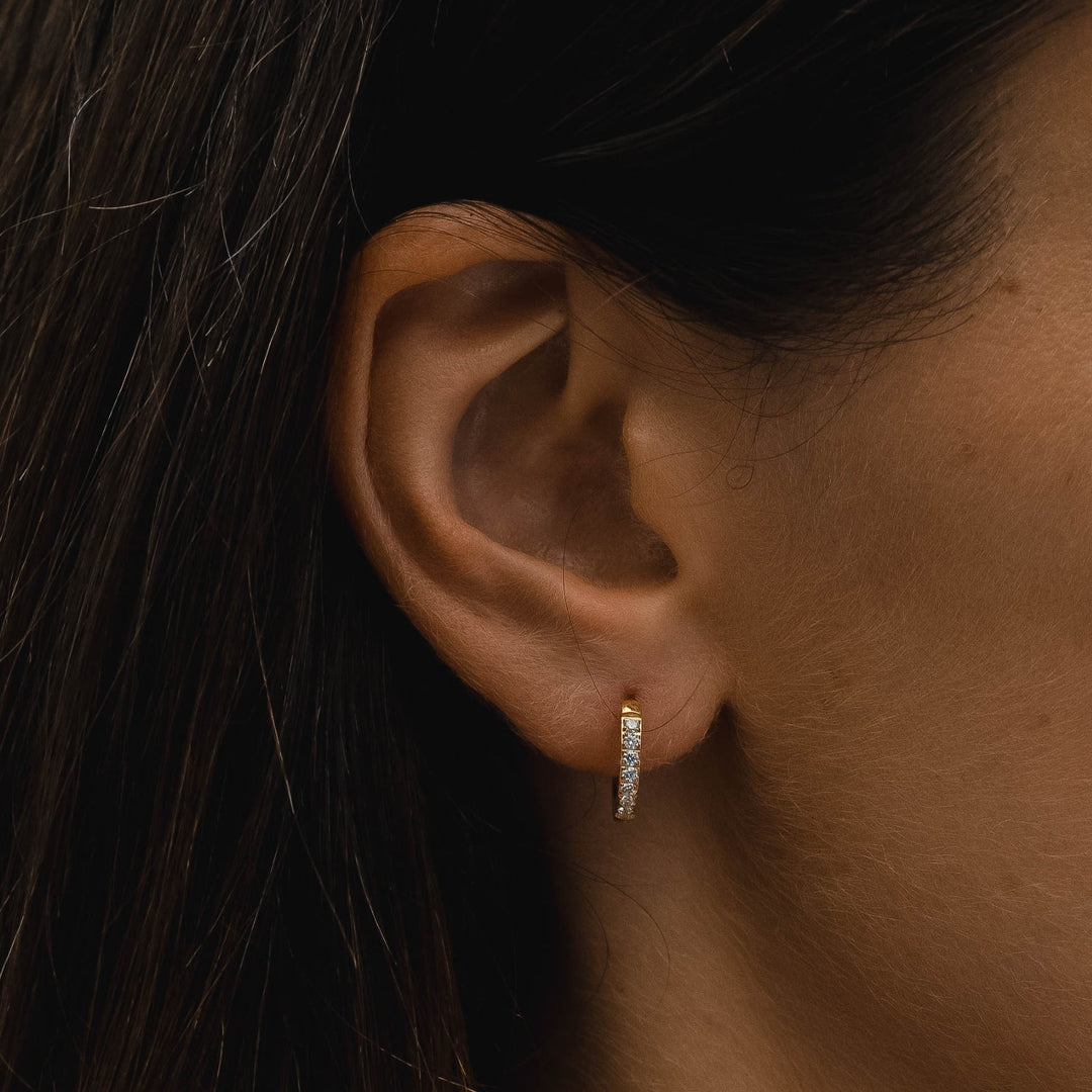 Small Gold-Plated Hoop Earrings